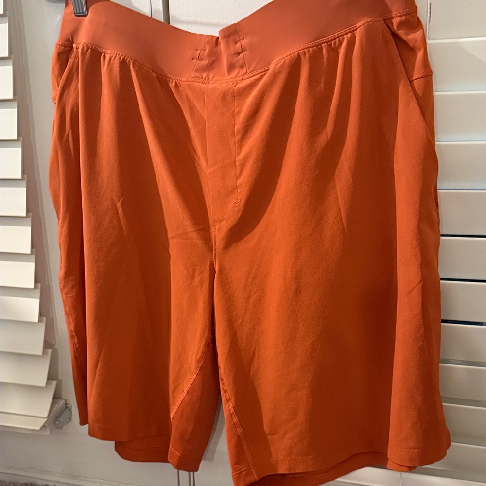 lululemon athletica Men's Vibrant Orange Athletic Shorts